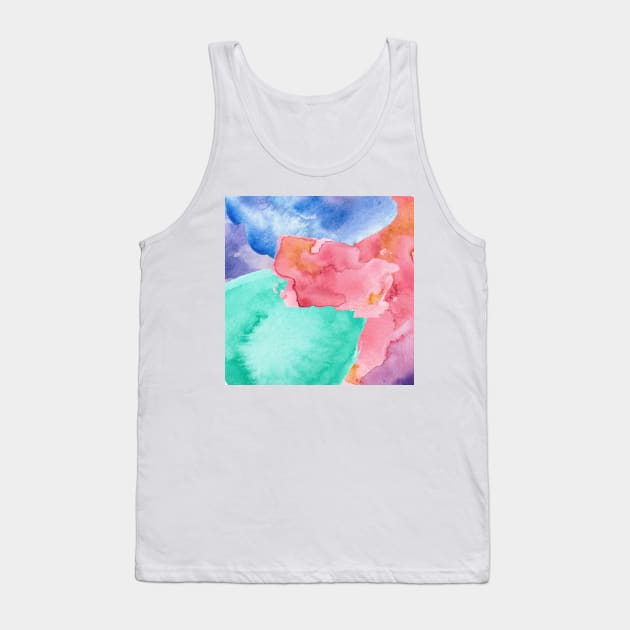 Watercolor - Colors Splash Tank Top by Moshi Moshi Designs